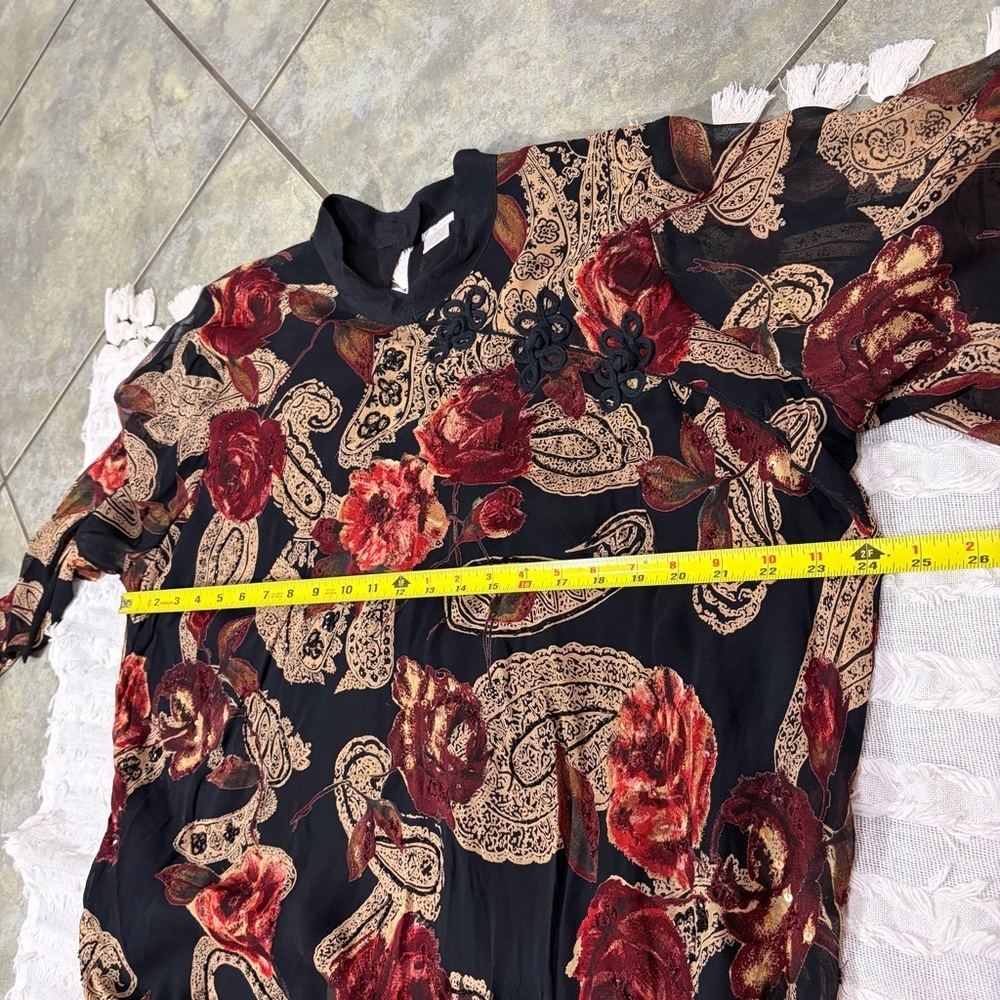 Women’s 2X Made in India Rayon Whimsigoth Vampire Grunge Dark Romantic Boho - Picture 12 of 15